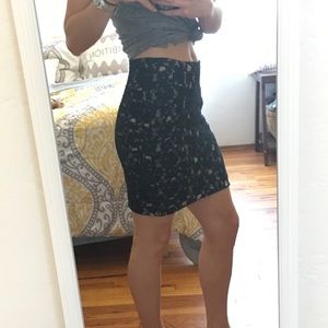 Forever 21 pink and black lace skirt, size medium